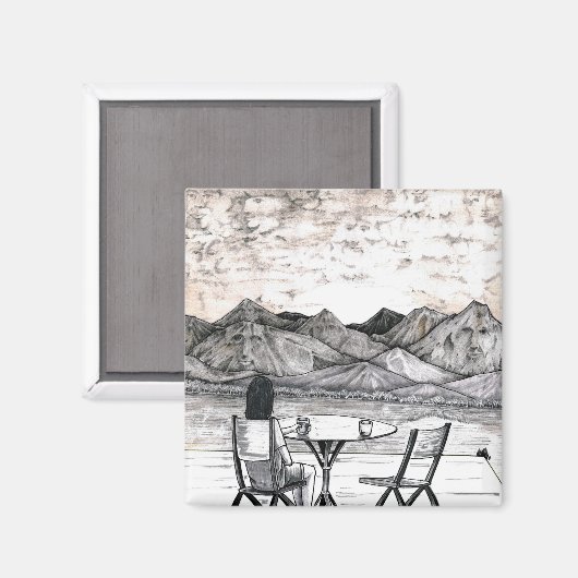 横の顔 マグネット (正面/裏面)