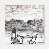 横の顔 マグネット (正面)