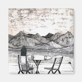 横の顔 マグネット