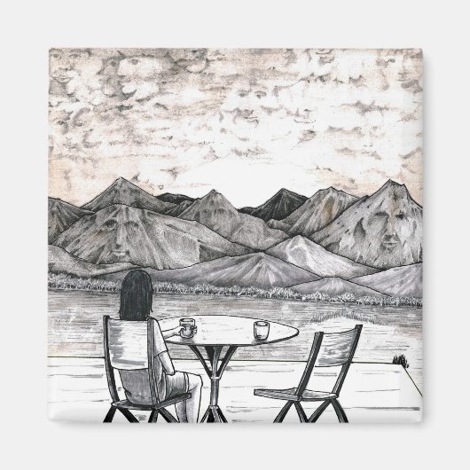 横の顔 マグネット (正面)