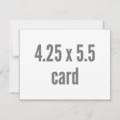 横の4.25 x 5.5 サンキューカード (裏面)