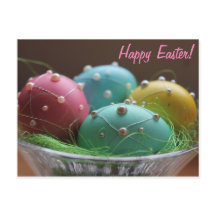 横の"ハッピーイースター"のカラフルな卵