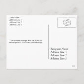 横の"ハッピーイースター"のカラフルな卵 シーズンポストカード (裏面)