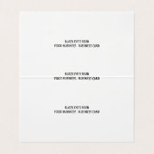 横カスタムテント折り畳み名刺 名刺 (内部フラット)