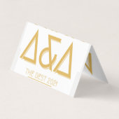 横カスタムテント折り畳み名刺 名刺 (裏面)