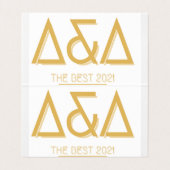 横カスタムテント折り畳み名刺 名刺 (内部フラット)