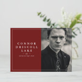 横クラシック写真卒業発表 案内状 (スタンド正面)