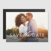 横クラシック写真磁石の日付を保存 (正面/裏面)