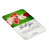 横パーソナライズされた感謝してい写真 マグネット (右側)