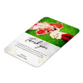 横パーソナライズされた感謝してい写真 マグネット (左側)