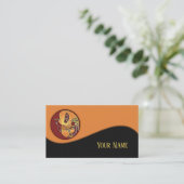 横ボタン – ココペリムーンフェザー1 名刺 (スタンド正面)