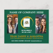 横モダン写真はがき編集可能テンプレート ポストカード (正面)