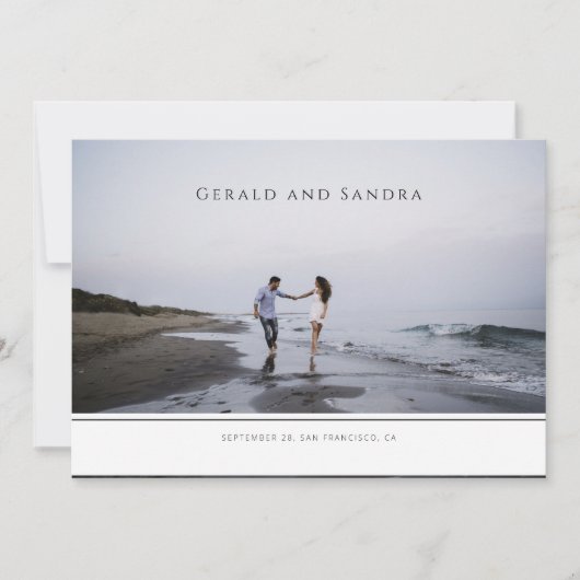 横モダン写真日付の保存 (正面)