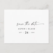 横モダン書きポストカードの保存 インビテーションポストカード (正面)