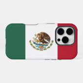横三色メキシコ国旗 国章 イーグル iPhoneケース (裏面横)