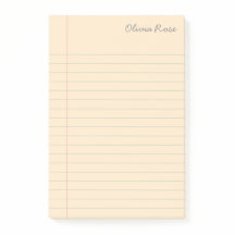 横並パーソナライズされたび通学ノート紙クリーム