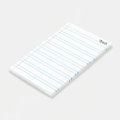 横並パーソナライズされたび通学ノート紙 ポストイット (アングル)