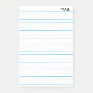横並パーソナライズされたび通学ノート紙 ポストイット