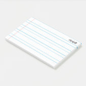 横並パーソナライズされたび通学ノート紙 ポストイット (アングル)