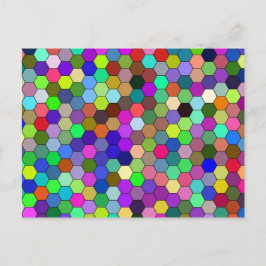 横六角形はがき ポストカード