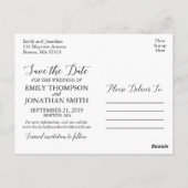 横写真日付はがき、写真を保存 ポストカード (裏面)