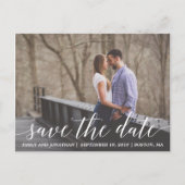 横写真日付はがき、写真を保存 ポストカード (正面)