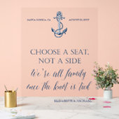 横向きに坐れ航海のば結婚れ アクリルサイン (ウェディング)