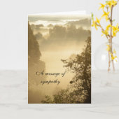 横向きのサンビーム悔やみや弔慰 カード (黄色い花)