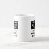 横向きの休止面白いマグカップ コーヒーマグカップ (中央)
