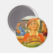 横向きの マグネット (正面/裏面)