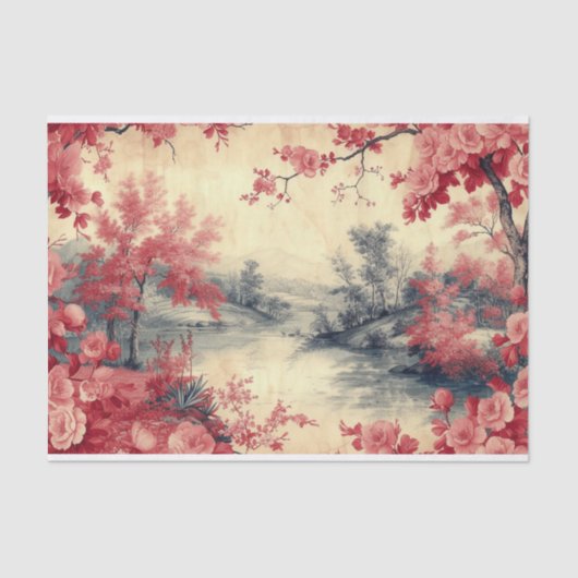 横向きオン擦り切れた紙 薄葉紙 (正面)