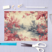 横向きオン擦り切れた紙 薄葉紙 (クラフト)