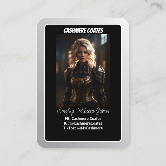 横向きコスカード | カスタムコスプレ取引カード 名刺 (裏面)