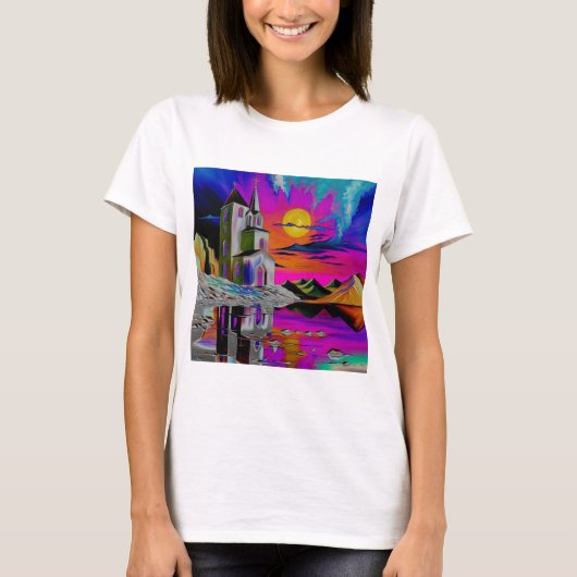 横向きサイケデリック教会5 Tシャツ (正面)