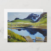 横向きノルウェー ポストカード (正面/裏面)