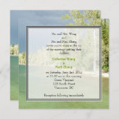 横向きフォト結婚式招待状。グランドテトン 招待状 (正面/裏面)