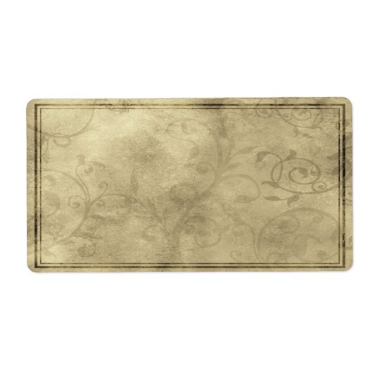 横向きロマンチックな薬用ラベル ラベル (正面)