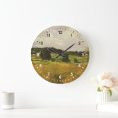 横向き勉強 ラージ壁時計 (ホーム)