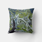 横向き抽象芸術絵画の |ア最高の素晴らしート クッション (裏面)