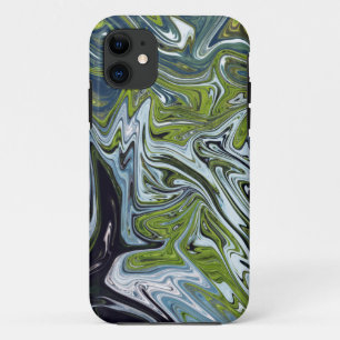 横向き抽象芸術絵画の ア最高の素晴らしート iPhone 11 ケース