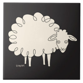 横向き羊セラミックタイル タイル