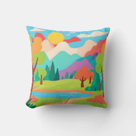 横向き自然ビュースロー枕 クッション