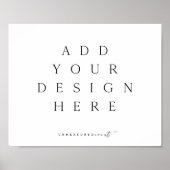 横向き(ランドスケープ)ポスター印刷 ポスター (正面)