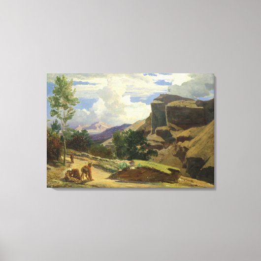 横向イタリアンき キャンバスプリント (正面)