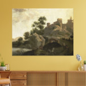 横向イタリアンき， J.G. Schieblius, 1680 - 1720 キャンバスプリント (インサイチュ (リビング))