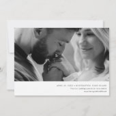 横向エレガントきスクリプト/背面の写真 セーブザデート (裏面)