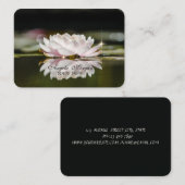 横向エレガントき蓮の花 名刺 (正面/裏面)