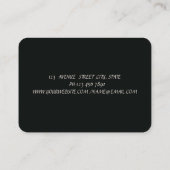 横向エレガントき蓮の花 名刺 (裏面)