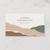 横向エレガントき裂けエッジフラットロイヤリティカード ロイヤリティカード (裏面)