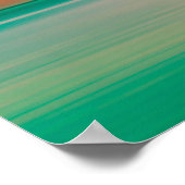 横向エレガントカラフルきアートワーク |ポスター ポスター (角)